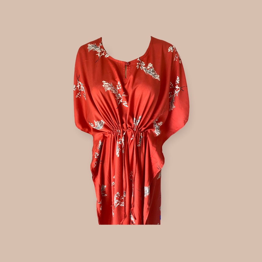 #RedKaftan #FloralPrint